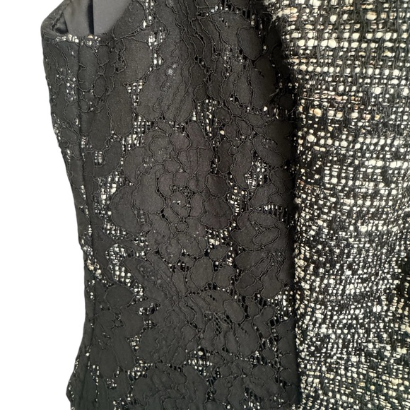 Banana Republic Black and Gray Mini Dress Size 10 - Picture 6 of 9